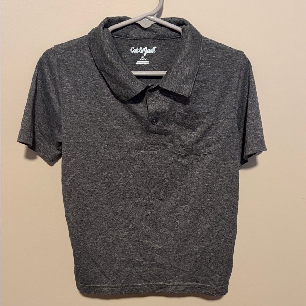 Cat & Jack Gray Kids Polo Shirt